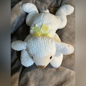 Vtg TY Pillow Pals BABA THE SHEEP Plush Stuffed Animal 1996 13 inch Easter